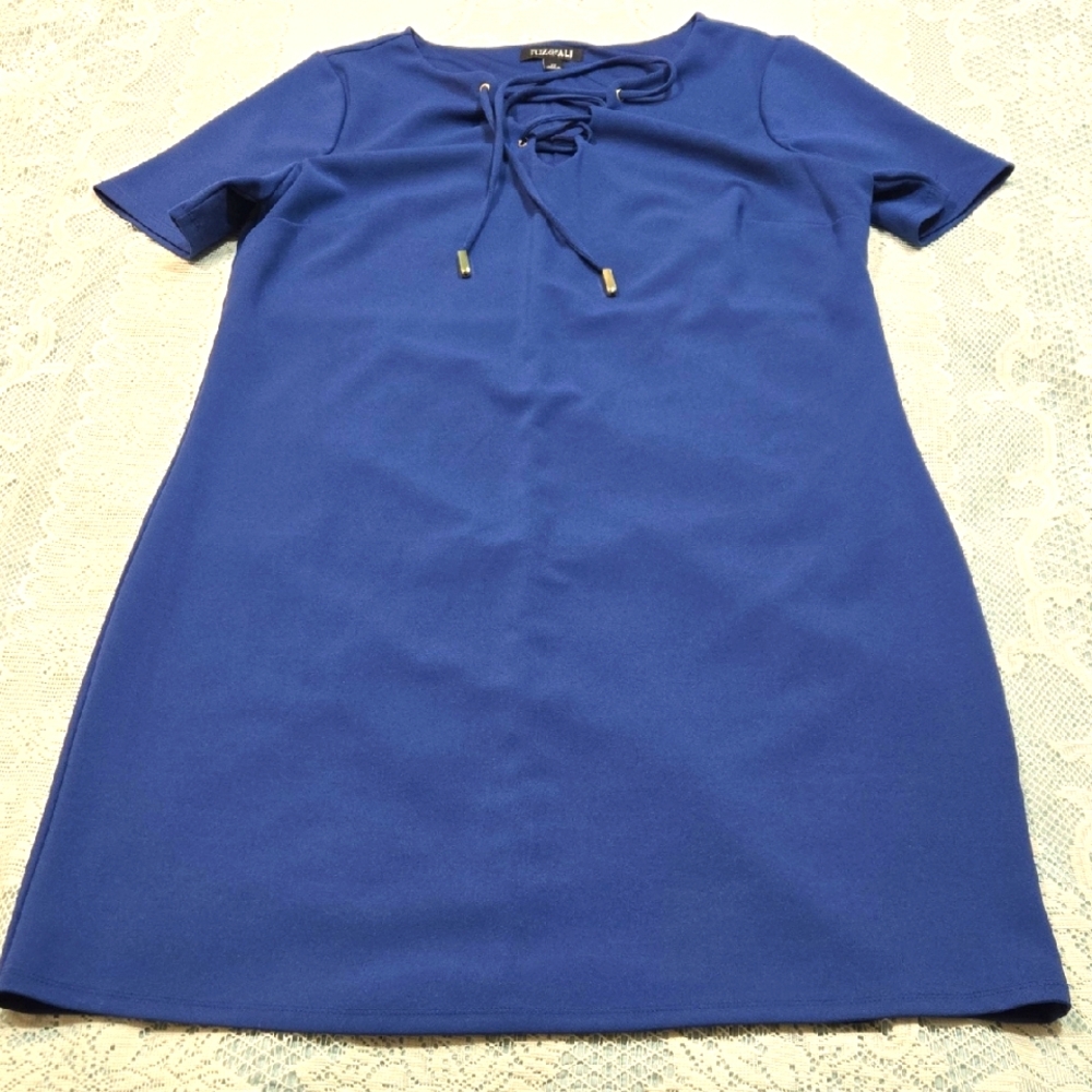 Roz & Ali Blue Midi Dress Size 12